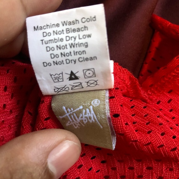 Stussy mesh shirt in red - Picture 6 of 6